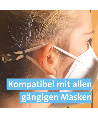 GIMEI Mask Hooks - 50 Adjustable Anti-Slip Mask Holders for Adults & Children (Black) - Comfortable Extension for Face Masks - Buy Online on GoSupps.com