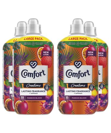 Comfort Creation Concentrated Fabric Conditioner with 100 Days of Long-Lasting Fragrance and Softness Intense Liquid Fabric Softener 55 Washes 1.65L (Passion Bloom Buy 4)