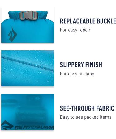 Sea to Summit Ultra-Sil Dry Sack 8L - Pacific Blue | Ultralight Waterproof Bag - Buy Online on GoSupps.com