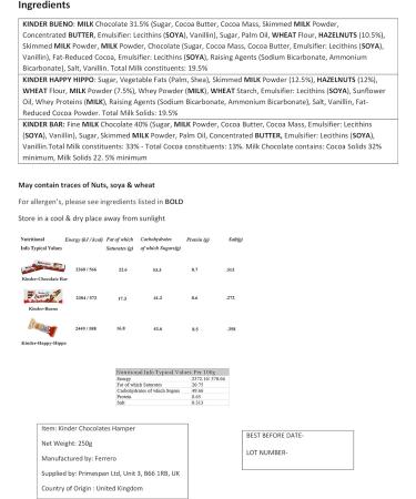 Happy Birthday Chocolate Gift Bueno Selection Box For Kids Hazelnut Kinder Happy Birthday - Buy Online on GoSupps.com