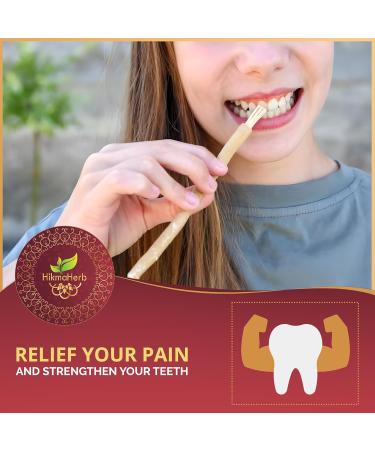 HikmaHerb Pack of 3 Miswak Sticks with Holder - Vacuum Sealed Natural Chewing Sticks for Teeth - Natural Flavored Toothbrush for Teeth Whitening Oral Health and Fresh Breath || Pack of 3  - Buy Online on GoSupps.com