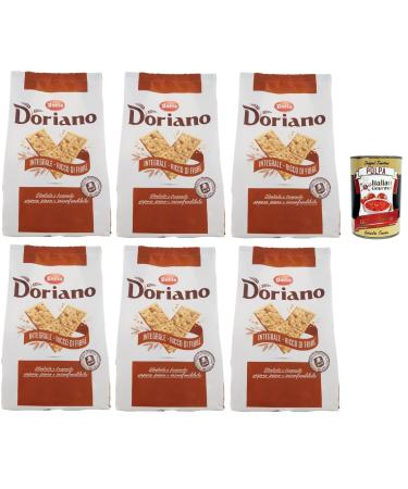 Doria Doriano Crackers Wholemeal Biscuits salted 6 x 700 g + Italian Gourmet Pulp 400 g