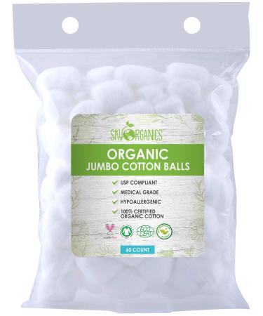 Sky Organics Organic Jumbo Cotton Balls 60 Count