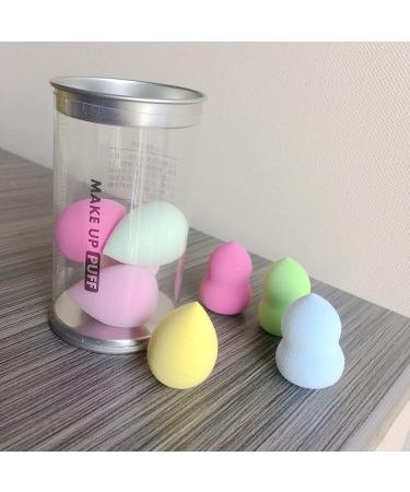 Mini Makeup Sponge Set - 8 Piece Beauty Blender Set in Multi-colored Pink - Buy Online on GoSupps.com