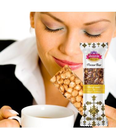 Pecan Nut Bar 40g (Pack of 20) Vegan Sweets Gluten Free Snacks Low Salt - Dairy Free - No Additives - Protein - High Fibre - Buy Online on GoSupps.com