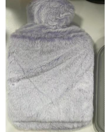 BOLEi 2L Hot Water Bottle with Luxury Faux Fur Cover - Leakproof Neck & Shoulder Pain Relief - Purple - Buy Online on GoSupps.com