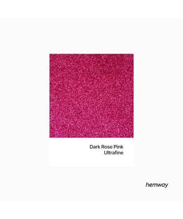Hemway Ultra Sparkle Glitter Dark Rose 100g - Multi-Purpose Epoxy Resin for Arts, Crafts, and Beauty - Cosmetic Safe Body, Hair, Face, Nails - Weddings, Tumblers, Flowers - Premium Dark Rose Pink Glitter - Buy Online on GoSupps.com