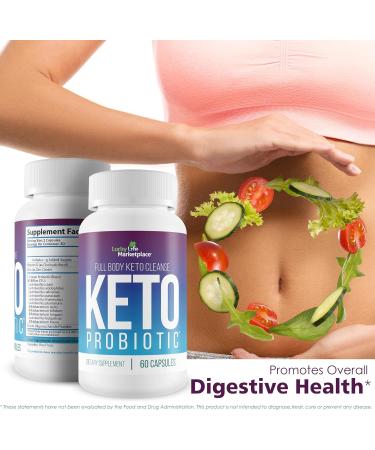 Keto Probiotic - 40 Billion Cfu - Promote Digestive Health Immune Health & Gut Health - Keto Friendly Probiotic - Full Body Keto Cleanse Aid - Reduced Bloating - Keto Probiotics for Men & Women - Buy Online on GoSupps.com