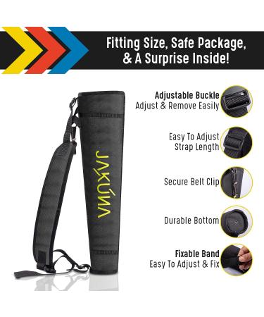JAKUNA Hip and Back Quiver - Black Arrow Holder for Kids and Adults - Adjustable with Padded Strap - Archery Accessories - Buy Online on GoSupps.com