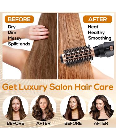 5-in-1 Hair Dryer Brush Set - Volumizer Curler & Straightener - Frizz-Free Negative Ion Ceramic Styling Tool - Buy Online on GoSupps.com