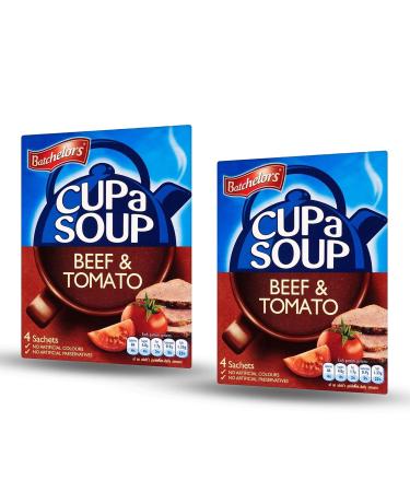 Batchelors Batchelors Cup a Soup Beef & Tomato (4 per pack - 88g) - Pack of 2