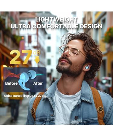 Reusable Silicone Ear Plugs for Kids & Adults | 8 Ear Tips for Noise Protection in Sleeping Concerts & Travel - Buy Online on GoSupps.com