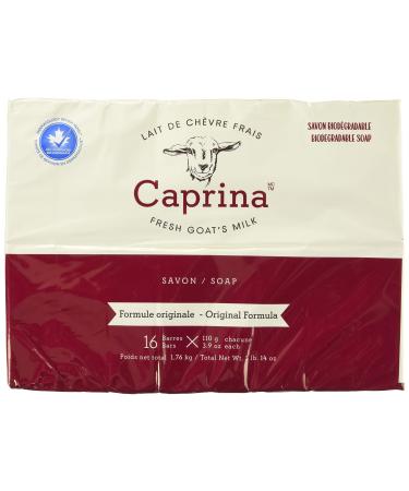Caprina Canus Original Formula Fresh Goat's Milk Soap  16 bars 16 Count (Pack of 1)