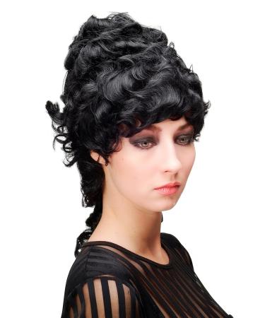 WIG ME UP L.COLONIAL Lady-1 Quality Beehive Wig - Baroque Colonial Tower Hairstyle in Black - International Shipping Available - Buy Online on GoSupps.com