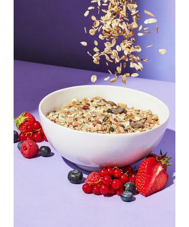 KoRo - Red Fruit Muesli with Crispy Spelt Flakes 1kg - Dried Berries - Various Whole Grain Flakes - No Added Sugar (Contains Naturally Occurring Sugar) - Buy Online on GoSupps.com