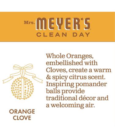 Mrs. Meyers Liquid Hand Soap - Orange Clove 12.50 oz (Pack of 3) - Buy Online on GoSupps.com