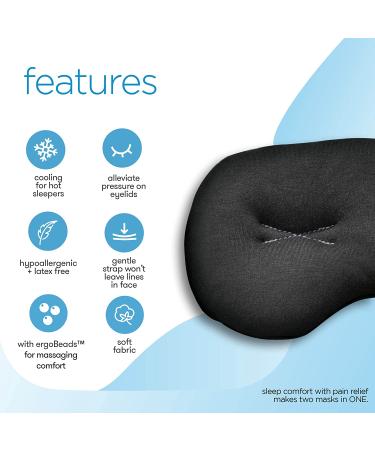 IMAK Compression Pain Relief Mask and Eye Pillow | Cold Therapy for Headache, Migraine, Sinus Pain | Patented Design | Universal Size | Travel & Sleep Aid | Blocks Light - Buy Online on GoSupps.com