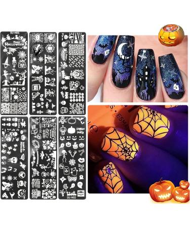 TT Halloween Nail Stamping Plate - Skull Pumpkin & Ghost Nail Art for Creative Designs - Buy Online on GoSupps.com