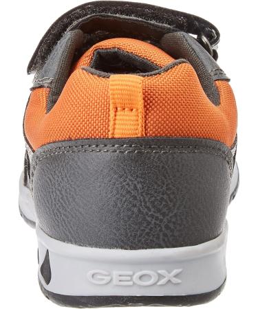Geox Baby Boy's B Pavlis Sneakers - 4.5 UK Child - Dk Grey/Dk Orange - Buy Online on GoSupps.com