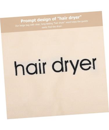 DRESSOOS 2pcs Hair Dryer Storage Bag Hair Dryer Pouch Bag Hairdryer Bag for Travel Bags Wash Bag Beige Fabric - Buy Online on GoSupps.com