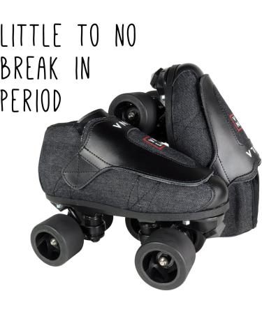 VNLA Junior Stealth Jam Skates - Indoor Unisex Roller Skates Men 13 / Women 14 - Buy Online on GoSupps.com