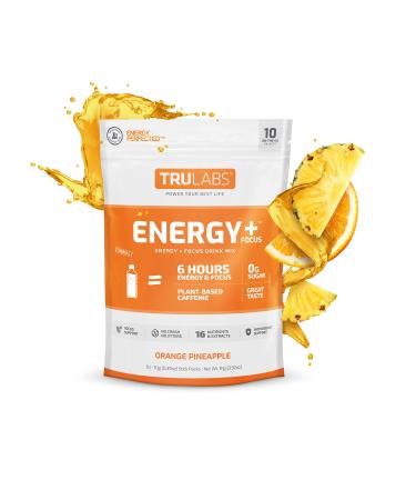 TRULABS Endurance Energy + Focus Powdered Drink Mix Orange Pineapple