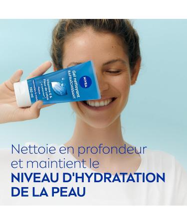 NIVEA Fresh Cleansing Gel (1 x 150 ml) Facial cleanser enriched with Lotus flower & Hydramine deeply cleanses and removes impurities Purifying gel for normal to combination skin - Buy Online on GoSupps.com