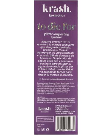  KRASH KOSMETICS KRASH KOSMETICS Liquid Eyeliner Purple for AS IF - Long-Lasting Waterproof Formula - Pigmented Colours - Fine Tip Felt Applicator - Vegan and Cruelty Free - Buy Online on GoSupps.com