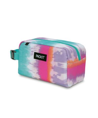PackIt Freezable Reusable Snack Box, Tie Dye Sorbet Multicolor/Assorted Snack Box