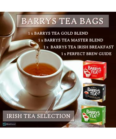 Barrys Tea Bags Tea Selection Bundle - 240 Tea Bags with Barrys Tea Gold Blend Barry' s Tea Master Blend and Barry's Tea Irish Breakfast Tea Including Mint Retail Perfect Brew Guide - Buy Online on GoSupps.com