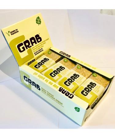 Grab Golden Syrup Butter Flapjacks Cereal Bars, Good Energy, Natural Ingredients, No Preservatives, Palm Oil Free, Vegetarian, 12 Count