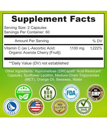 Liposomal Vitamin C 1100mg Liquid Gel Capsules - Bundle up with - Liposomal Glutathione 500mg Supplement Master Antioxidant & Detoxifier & Quercetin with Bromelain Vitamin C and Zinc - Buy Online on GoSupps.com