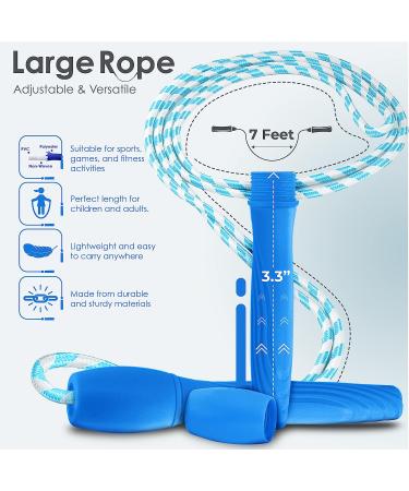 Ram Pro All Purpose Jump Rope Stripe Ropes - 12 Pack, Assorted Colors | For Men, Women, & Kids of Any Skill Level | Ideal for Sports, Outdoors, Fitness, Exercise, Fun & Play - Buy Online on GoSupps.com