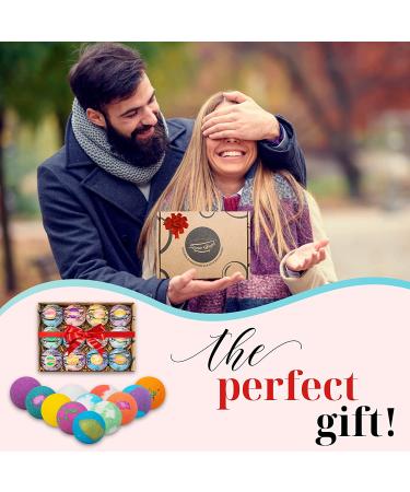 12-Piece Organic Bath Bombs Gift Set for Women - Handmade Spa Fizzies with Essential Oils & Shea Butter - Perfect Mother's Day Gift by Serene Angel - Buy Online on GoSupps.com