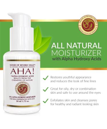Nonie 10% Alpha Hydroxy Acid Moisturizer | Anti-Aging & Anti-Wrinkle Treatment | 30% Dead Cell Exfoliator & Renewer - 1.75 oz | International Shipping - Buy Online on GoSupps.com