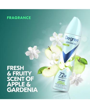 Degree Antiperspirant Spray Deodorant for Women Apple & Gardenia 72-Hour Protection 3.8 Ounce (Pack of 3) Apple and Gardenia 3.8 Ounce (Pack of 3) - Buy Online on GoSupps.com