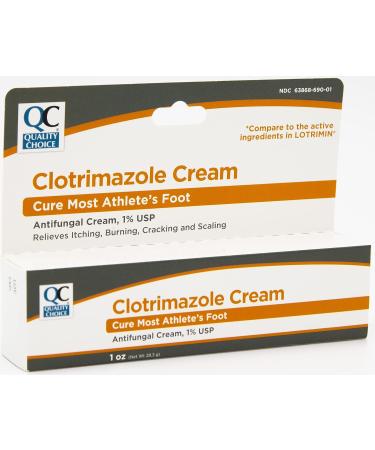 Quality Choice Clotrimazole Antifungal Cream 1 oz - Fast-Acting Relief for Fungal Infections - Buy Online on GoSupps.com