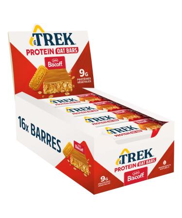 JB's TREK Barres d'Avoine Prot in es | Biscoff | Prot ine V g tale | Vegan | 16 x 50g Barres | 800g Biscoff 16 x 50g
