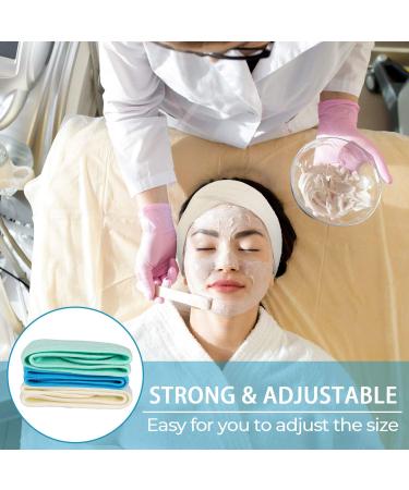 Whaline Spa Facial Headband Make Up Wrap Head Terry Cloth Headband Adjustable Towel for Face Washing Shower Facial Cover 3 Pieces (Blue Green Yellow) - Buy Online on GoSupps.com