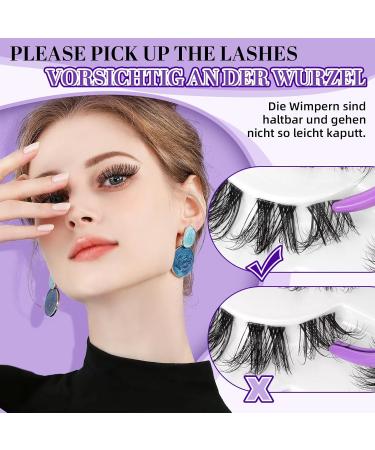 Buy P08 Cat Eye False Eyelashes - 10 Pairs Fluffy Cluster Lashes for Natural Extensions | International Shipping - Buy Online on GoSupps.com