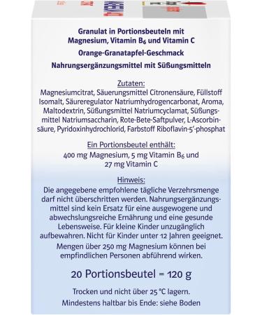 Double Heart System Magnesium 400 Citrate - Supports Muscle & Nerve Function - 20 Portions (120g) - Quality International Shipping - Buy Online on GoSupps.com