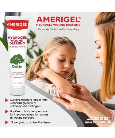 AMERIGEL Hydrogel Wound Dressing 1 oz. - Moisture-Rich Healing for Dry Wounds, Pack of 1 - Buy Online on GoSupps.com