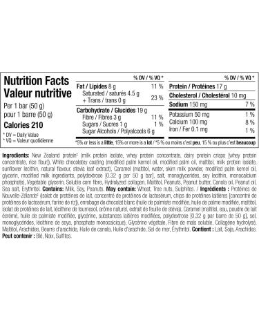DIESEL New Zealand Protein Bar - White Chocolate Caramel Peanut - 50g (12 Pack) - Buy Online on GoSupps.com