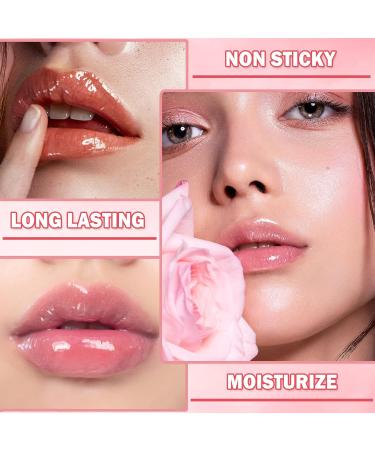 ZHISHUDL Plumping Lip Gloss Makeup Gift - Cherry Red Lip Tint Stain for Hydrating and Moisturizing Lips - Buy Online on GoSupps.com