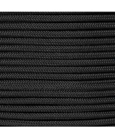 Golberg Premium Polyester Accessory Cord - USA Made Smooth Braid, Minimal Stretch Rope - 6mm x 50 Feet - Compact & Lightweight Black Cord - Buy Online on GoSupps.com