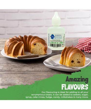 Baking Beauty and Beyond Concentrated Food Flavouring Oil - Dozen of Professional Quality Food Grade Flavouring Oil for Candy Making Baking Cooking Lip Balm and Lip Gloss - Lemon & Lime (30ml) - Buy Online on GoSupps.com