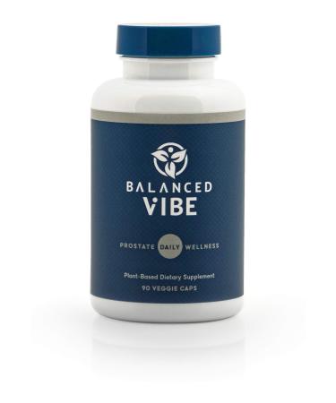 Balanced Vibe Prostate for Less Day & Night Gotta go interruptions Organic Master Blend of 11 Herbs & Minerals w/Saw Palmetto Pumpkin Seed Beta-Sitosterol Zinc 90 Smoothie-Friendly caps