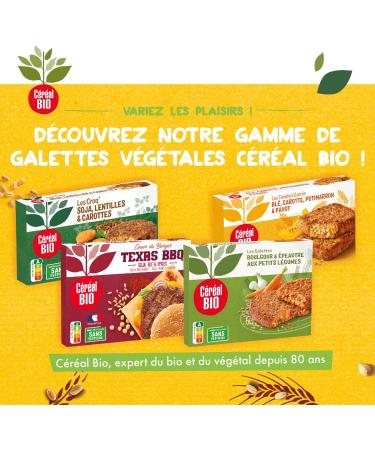 Organic Burger Heart Cereal The Original Soy Onions & Wheat - Vegan and Organic - Quick and Easy to Reheat - 160g (2 x 80g) - 216672 - Buy Online on GoSupps.com