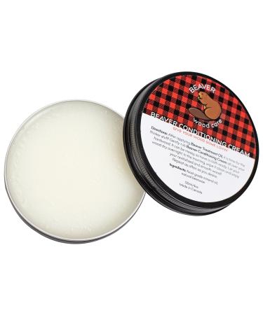 Cutting Board Cream By Beaver Wood Care - Food Grade Mineral Oil and Beewax Blend for Wood Cutting Board - Wood Polish and Wood Wax - Cutting Board Wax for Butcher Block and Wooden Utensil - 120ml/4oz