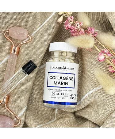 Roches Marines - Marine Collagen Dietary Supplement - Joint Comfort - Skin Beauty - 60 Capsules - Developed in France - Buy Online on GoSupps.com